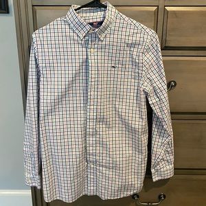 Vineyard Vines Boys Checked Long-Sleeved Button-Down Shirt (Size 16)